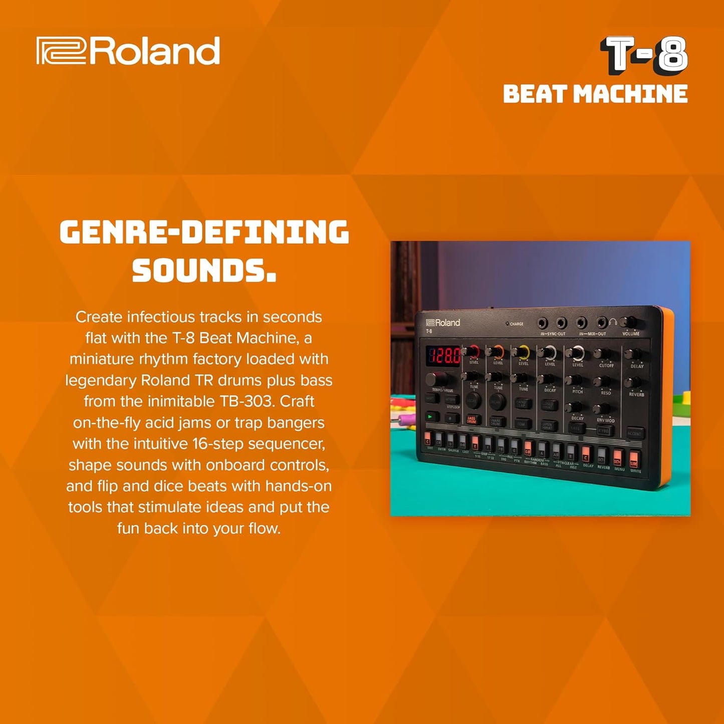 Roland T-8 AIRA Compact Beat Machine Drum Sequencer