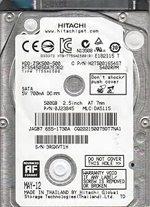 Hitachi HTS545050A7E362 500GB SATA 2.5" Hard Drive