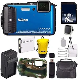 Nikon COOLPIX AW130 Waterproof Digital Camera Bundle