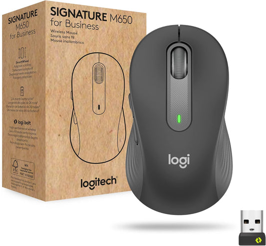 Logitech 910-006272 Signature M650 Wireless Mouse Graphite