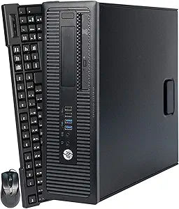 HP EliteDesk 800 G1 SFF i5 SSD Business PC (Renewed)