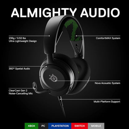 SteelSeries Arctis Nova 1X Xbox Gaming Headset Renewed