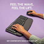 Logitech Wave Keys Ergonomic Keyboard & Lift Mouse Bundle