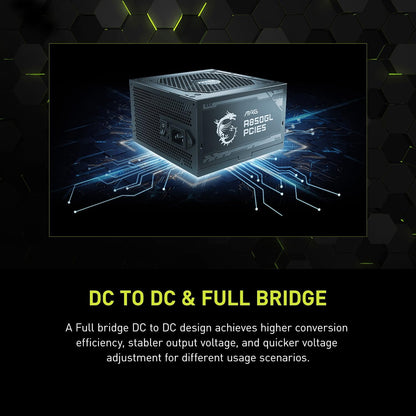 MSI MPG A850GL 850W PCIE 5.1 ATX 3.1 Power Supply