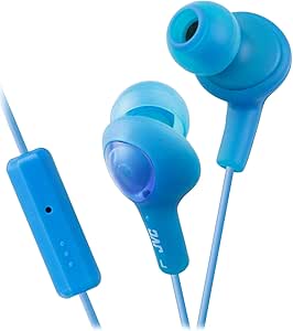 JVC HAFR6A Gumy Plus In-Ear Headphones Blue — main product image