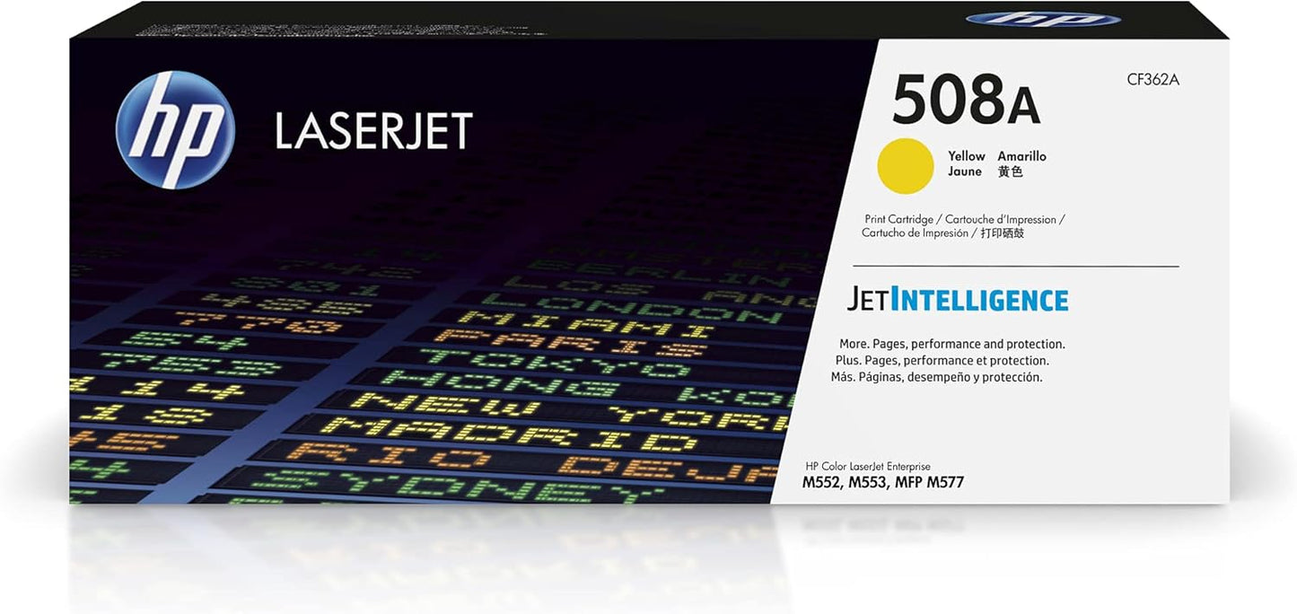 HP CF362A 508A Yellow Original LaserJet Toner Cartridge