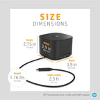 HP 6HP48AA#ABL Thunderbolt USB-C Dock 120W with HDMI Adapter