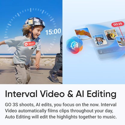 Insta360 CINSAATA GO 3S 4K POV Camera Family Bundle