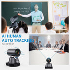 FEELWORLD 4K12X PTZ Camera with AI Tracking & POE