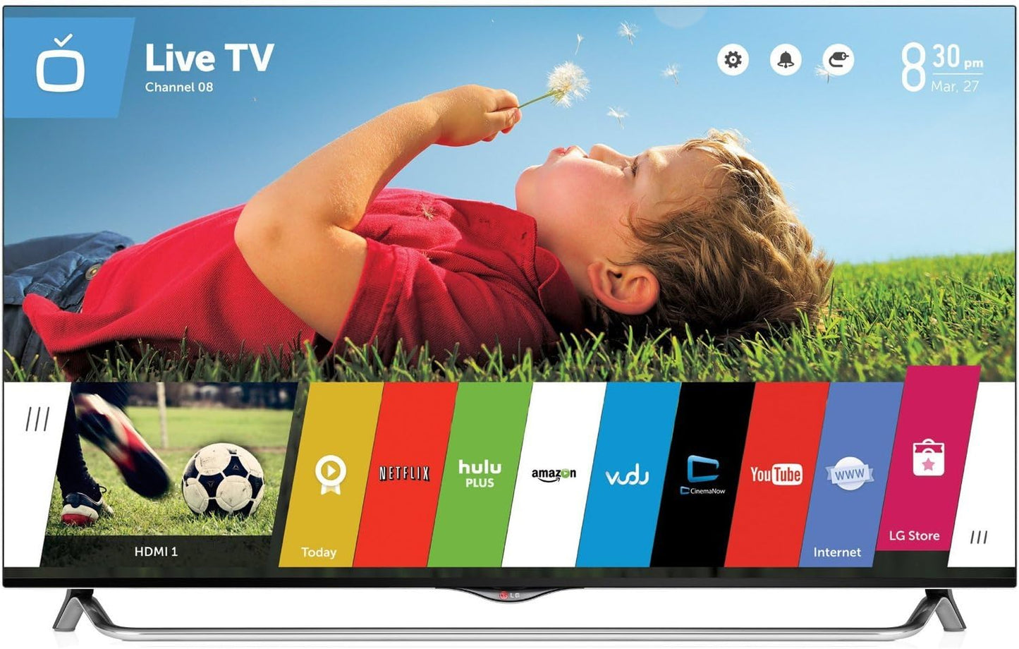 LG 55UB8500 55-Inch 4K Ultra HD 3D Smart LED TV
