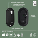 Logitech 910-007168 Pebble Mouse 2 - Slim Wireless Bluetooth