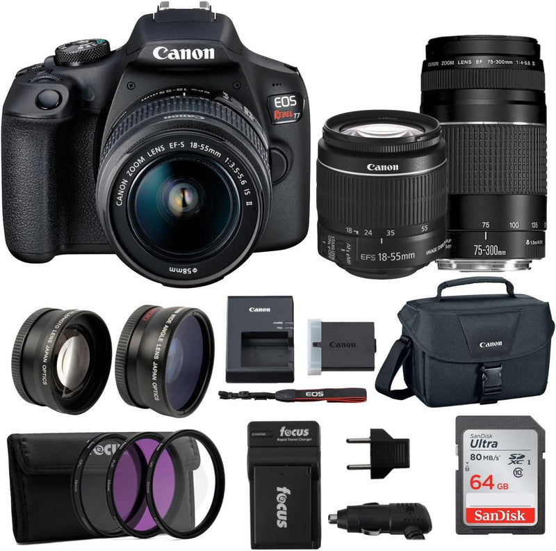 Canon EOS Rebel T7 Double Zoom Lens Kit — main product image