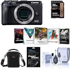 Canon EOS M6 Mark II Mirrorless Camera Bundle 32GB