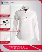 Spyder Women's Quarter Zip Active UPF 30+ Sweatshirt