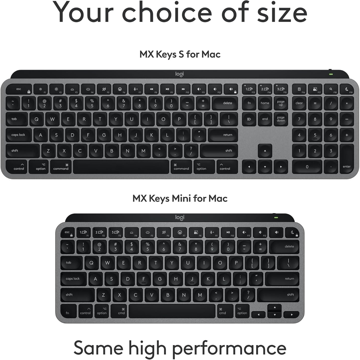 Logitech 920-012644 MX Keys Mini Mac Wireless Keyboard