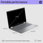 HP 9P989UA#ABA Chromebook Plus x360 14