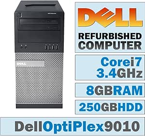 Dell OptiPlex 9010 MT i7 3.4GHz 8GB 250GB HDD Desktop