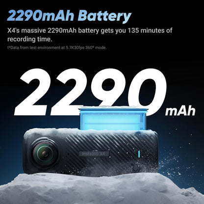 Insta360 CINSABMA X4 8K 360 Waterproof Action Camera