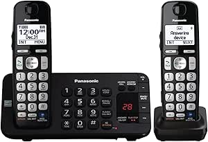 Panasonic KXTGE242B Cordless Phone 2 Handsets