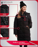 Spyder Long Puffer Jacket - Women's Insulated Windbreaker