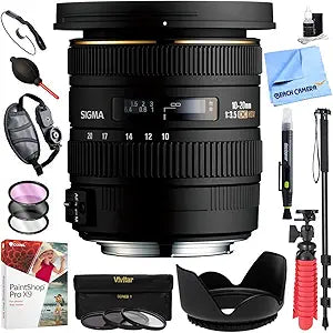 Sigma E81SG1020F35NA 10-20mm Wide Angle Lens Nikon Bundle