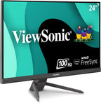 ViewSonic VX2467-MHD 24 Inch 1080p 100Hz Gaming Monitor