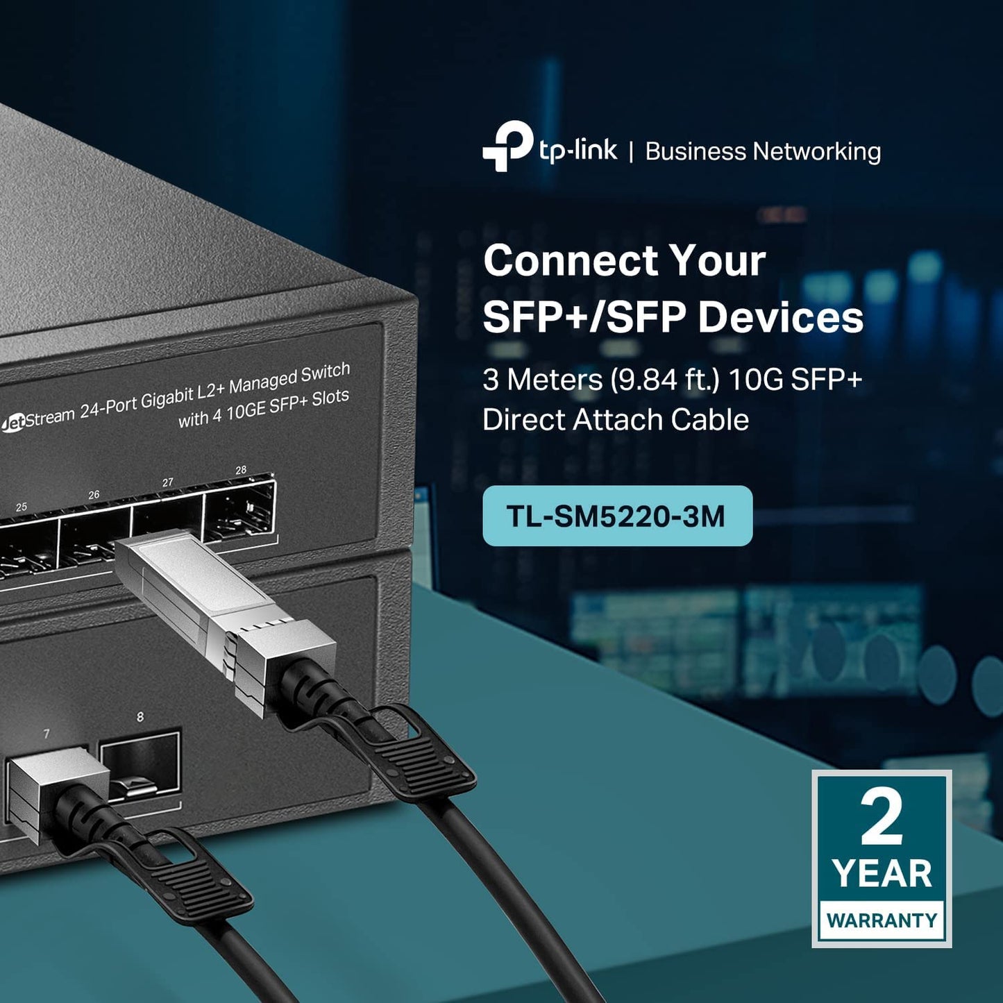 TP-Link TL-SM5220-3M 10G SFP+ DAC Cable 3 Meter