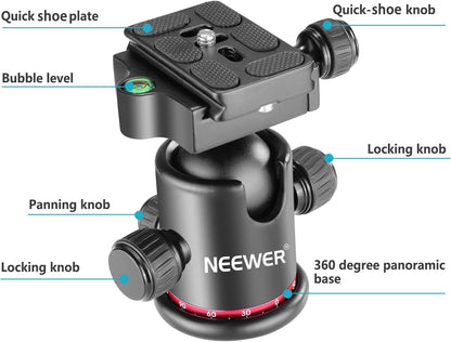 Neewer 78088671 Professional 360° Panoramic Ball Head
