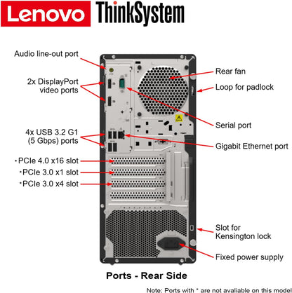 Lenovo GQE55L ThinkSystem ST50 Server - Xeon, 32GB, 2TB HDD