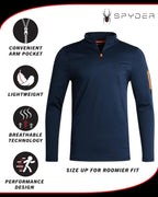 Spyder Active Shirt Quarter-Zip Pullover Men's Performance Shirt