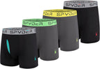 Spyder Performance Mesh Mens Boxer Briefs Sports Underwear Fly Front
