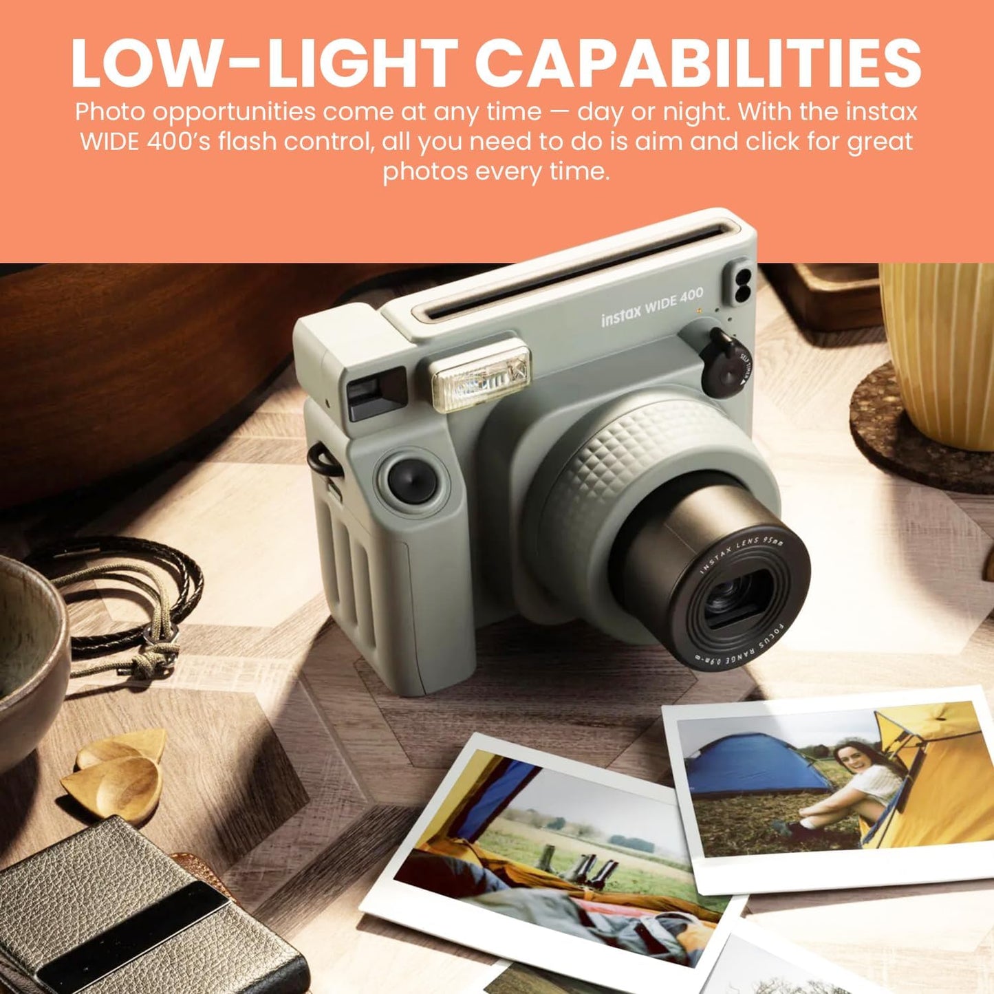Fujifilm Instax Wide 400 Instant Camera Bundle