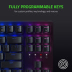 Razer BlackWidow V3 TKL Mechanical Keyboard (Renewed)