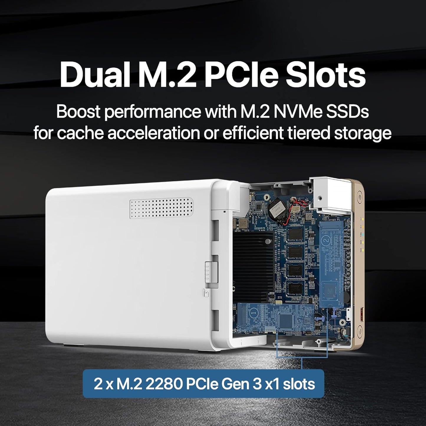 QNAP TS-262-4G-24ST-US 2-Bay NAS with 4TB IronWolf HDDs