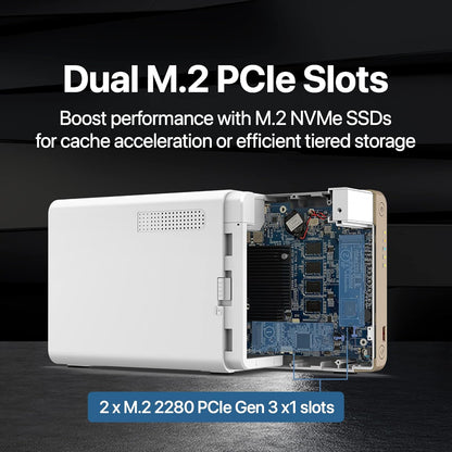 QNAP TS-262-4G-24ST-US 2-Bay NAS with 4TB IronWolf HDDs