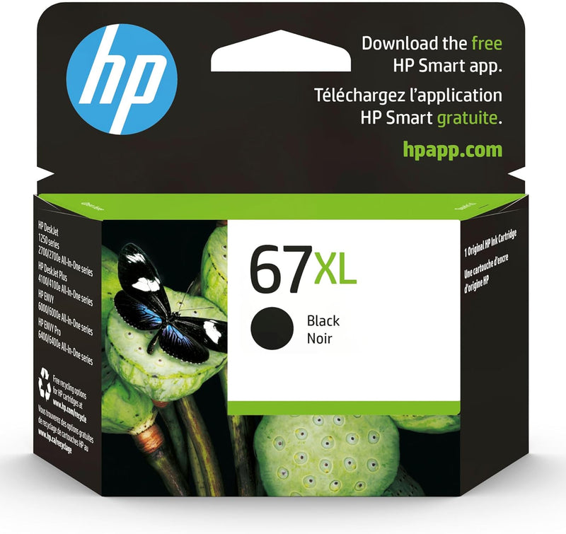 HP 3YM57AN#140 67XL High-Yield Black Ink Cartridge — main product image