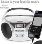 Magnavox MD6924-WH Portable CD Boombox White