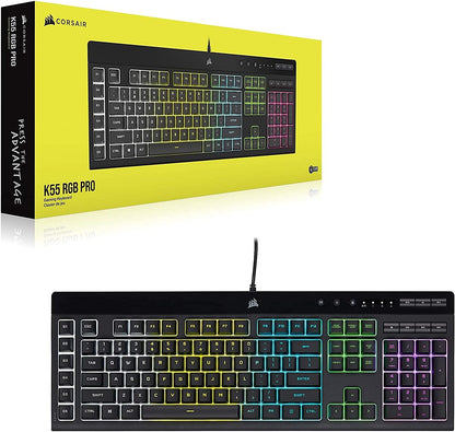 Corsair CH-9226765-NA-cr K55 RGB PRO Gaming Keyboard Renewed