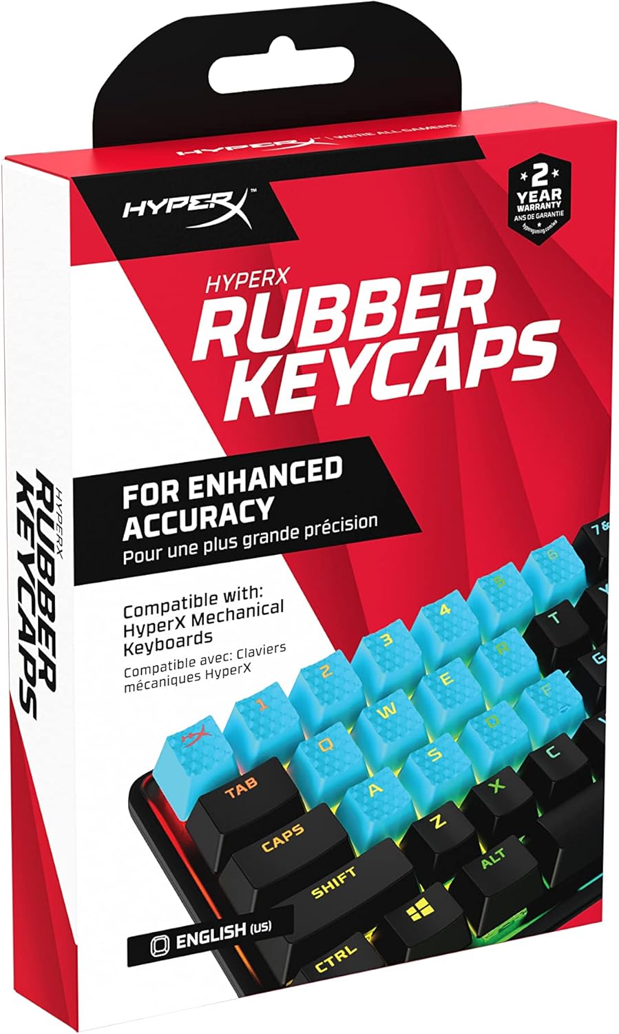 HyperX 519U1AA#ABA Rubber Keycaps Gaming Accessory Kit Blue