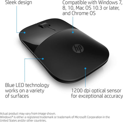HP Z3700 Wireless Mouse - Black, Ergonomic & Accurate