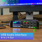 Zoom F8n Pro MultiTrack Field Recorder Podcast Bundle