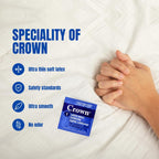 Crown CR-L-L-2100 Lubricated Latex Condoms - 50 Count Pack