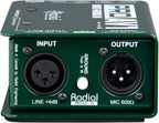 Radial Engineering ProAV1 DI Box Bundle XLR TRS Cables