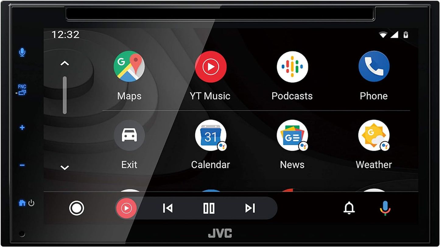 JVC KW-V66BT CarPlay Android Auto DVD Receiver, 6.8" Touchscreen