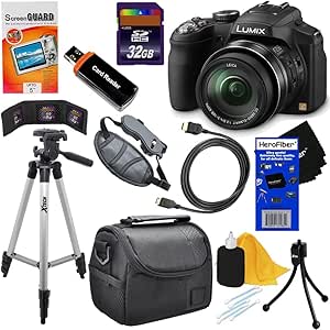 Panasonic LYSB00IOXVZUE-ELECTRNCS Lumix DMC-FZ200 Digital Camera Bundle — main product image