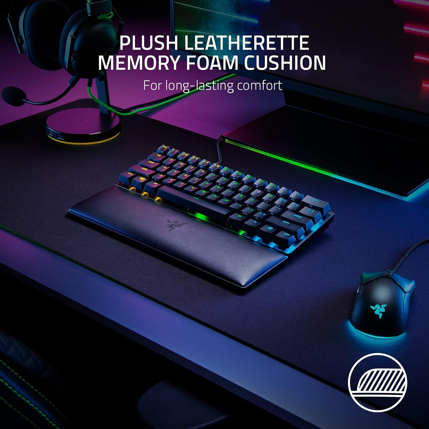 Razer RC21-01720100-R3M1 Ergonomic Mini Keyboard Wrist Rest