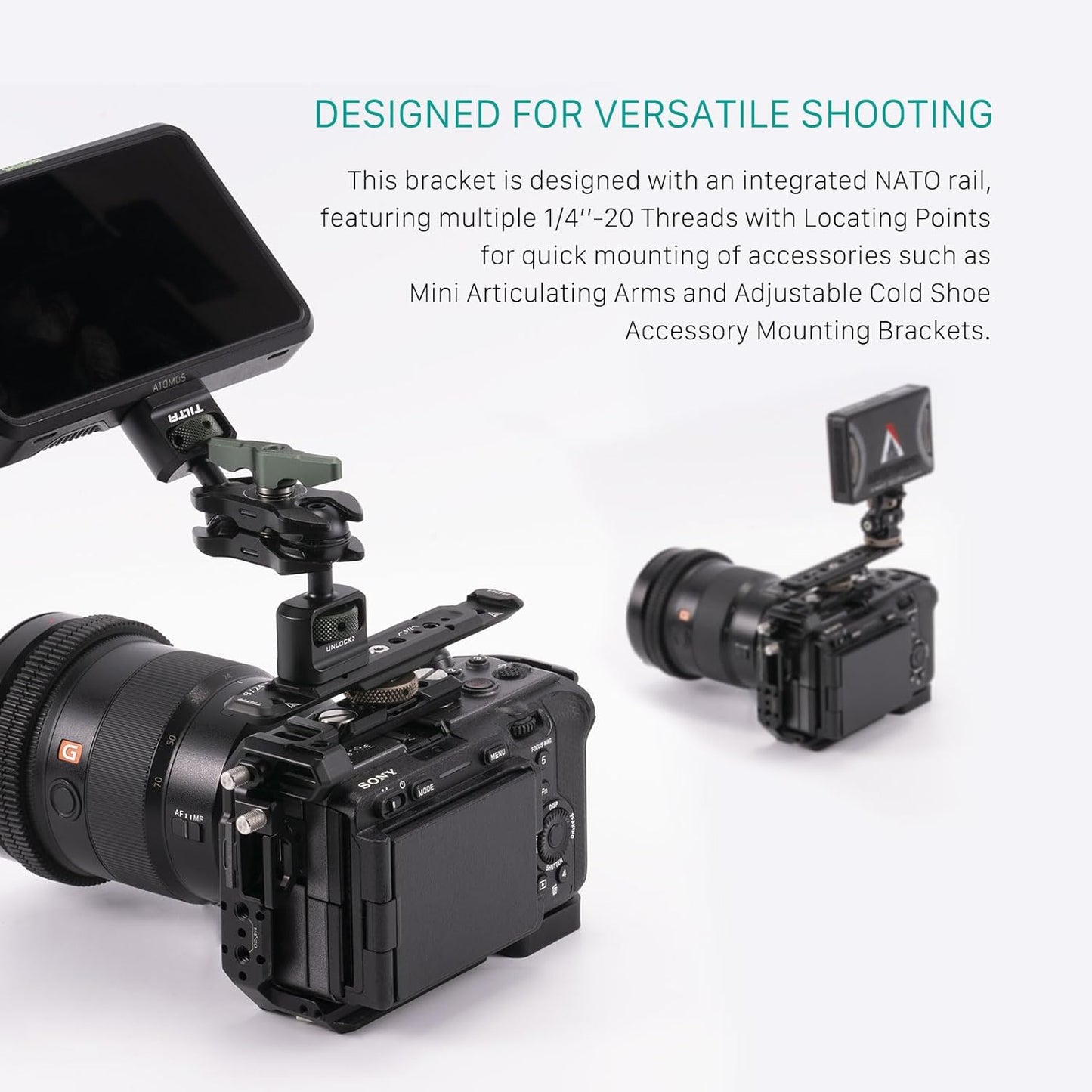 Tilta TA-CEB-B Cold Shoe Expanded Bracket Black Universal