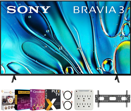 Sony E6SNK65S30 65-Inch 4K HDR Smart TV Bundle