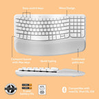 Logitech 920-012402 Wave Keys Mac Ergonomic Keyboard