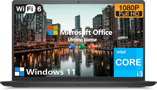 Dell 1115G4 Inspiron 15.6" FHD Laptop with Office